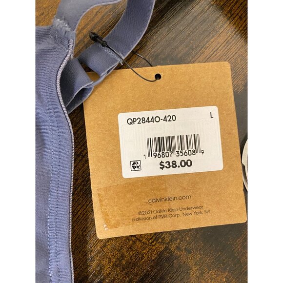 Calvin Klein Womens Casual Heritage Unlined Triangle Bra Light Purple Size L NWT - Picture 5 of 6